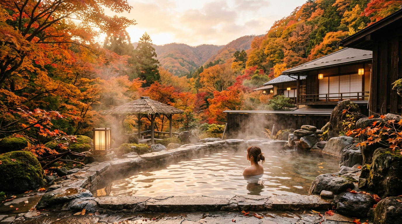 温泉旅行のイメージ